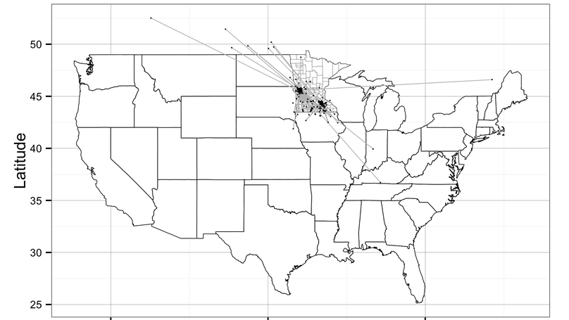 Using machine learning to predict swine movements within a regional program to improve control of infectious diseases in the US